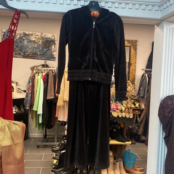 Juicy Couture Brown Velvet Two Piece Set - Picture 1 of 6